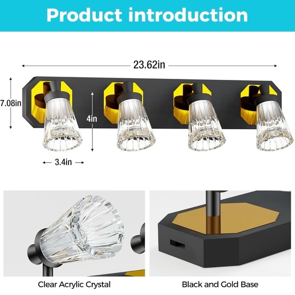 Libtii 4-Light LED Vanity Light Fixture - Picture 6 of 6